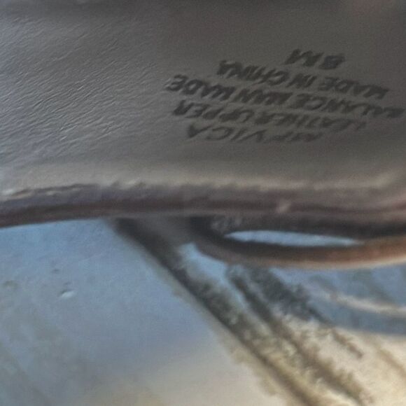 Marc Fisher Mfvica Patent Leather Stiletto Platform Heels Open Toe Women size 8 - Picture 12 of 12